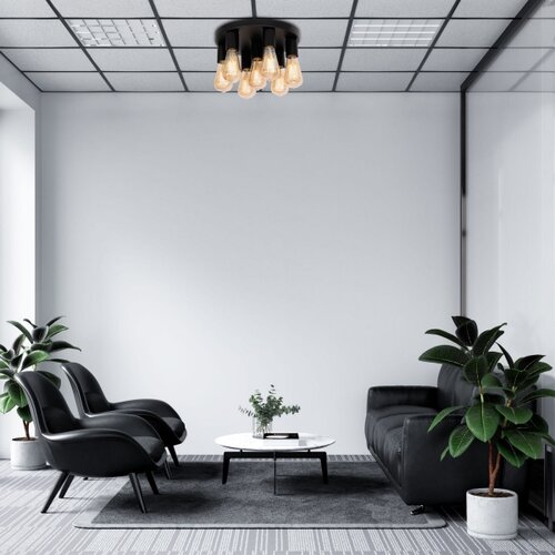  SPOT svetiljka FILO 7xE27/60W/230V, crna Slike