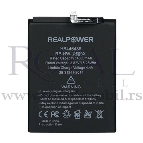  Baterija REALPOWER za Huawei Honor 9X / Nova 5i / P20 Lite 2019 / Y9 Prime 2019 (hb446486ecw) 4000mAh Cene