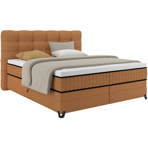 Premium Living Postelja Boxspring Carmen C, Opečnato Rjava, 180x200 Slike