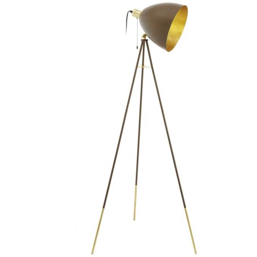 Eglo podna lampa CHESTER 1 E27 rđa/zlatna tronožac 149,5 cm 49519 Slike