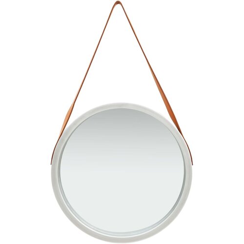 Maison Chic Stensko Ogledalo - Zrcalo - Kozmetično ogledalo s pasom 50 cm srebrno, (21697759) Cene