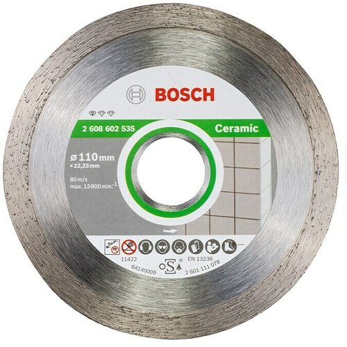 Bosch Dijamantna rezna ploča Standard for Ceramic (Promjer rezne ploče: 110 mm, Visina segmenta: 7,5 mm) Cijene