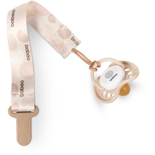 Baboo Textile Soother Holder kopča za dudu Au Naturale 1 kom Slike