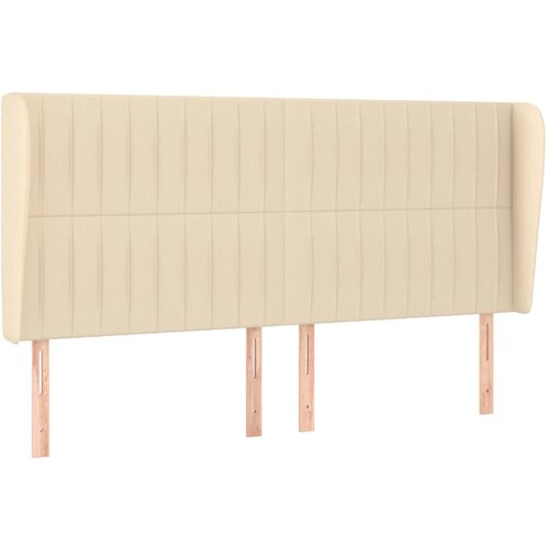 Maison Chic vzglavna omarica - nočna omarica - posteljna omarica z u&scaron;esi krem 203x23x118/128 cm blago, (21712875) Cene
