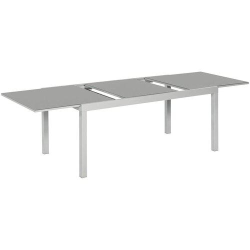 Gardenson Raztegljiva Vrtna Miza Ambia, Steklo, Aluminij, 180-250x100 Slike