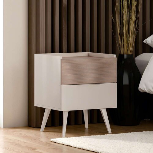 Hanah home Noćni stočić Milano, 50x62x44 cm, Beli Cene