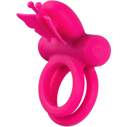 California Exotics Butterfly Dual Ring Pink Cene