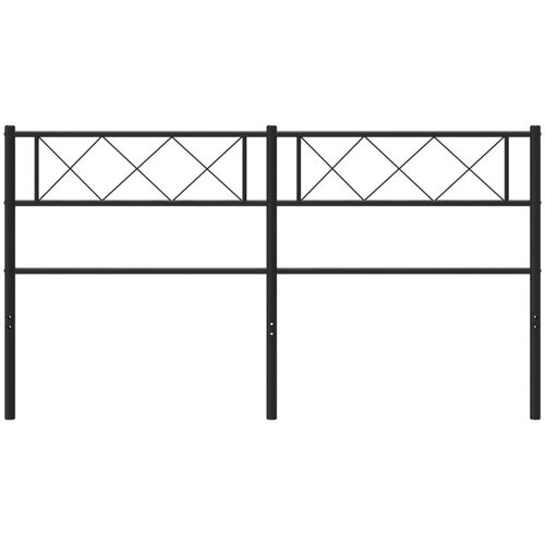  Metalno uzglavlje crno 120 cm Slike