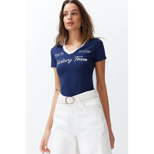 TRENDYOLMILLA Ženska majica TWOSS24TS00162, Tamnoplava Cene