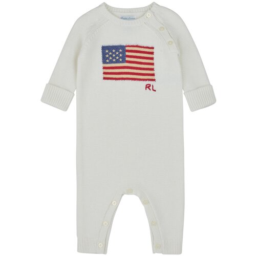 Polo Ralph Lauren FLAG-ONE PIECE-COVERALL Bež Cijene