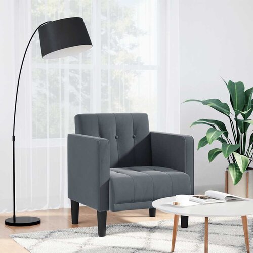 SOFA s naslonima za ruke tamno siva 53 cm bar&scaron;unasta Cijene