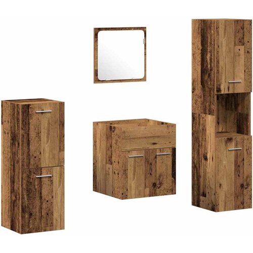 vidaXL set kopalni&scaron;kega pohi&scaron;tva 4 pcs star les 30 x 30 x 130 cm, (5000063346) Cene