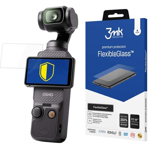 3mk DJI OSMO POCKET 3 - KALJENO STEKLO FLEXIBLEGLASS ZA KAMERO, (21966310) Slike