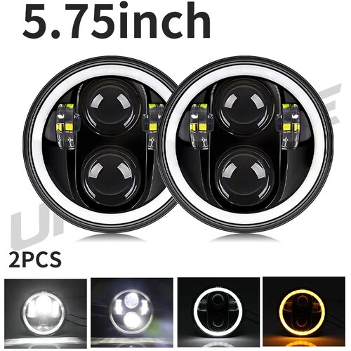 UNI-SHINE Motorcycle LED žaromet, visoka in nizka svetloba, amber smerokaz, 2 kosa 120W, (5000157644) Slike