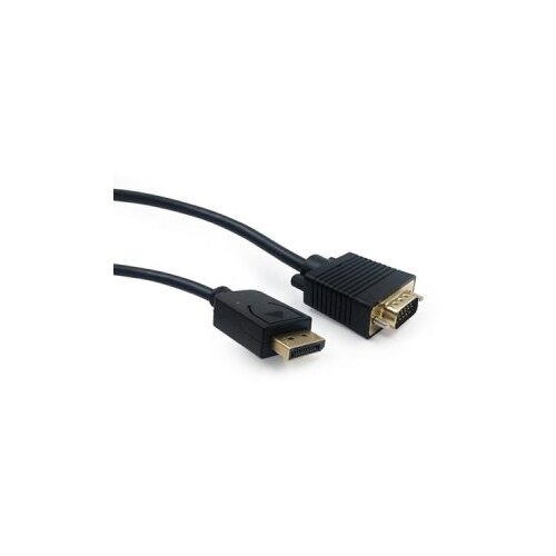Displayport adapter kabal na VGA GEMBIRD 1.8m, DP male to VGA male CCP-DPM-VGAM-6 black Slike
