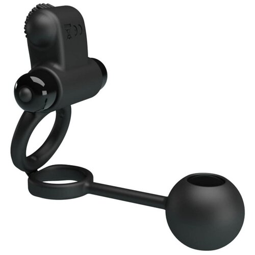 Pretty Love Vibration Penis Sleeve IV Vibrating Anal Stimulation Black Cene