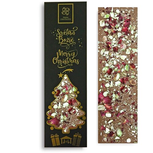 Vrsna Chocolates Čokolada s pistacijom i ružinim laticama, 100g Cijene
