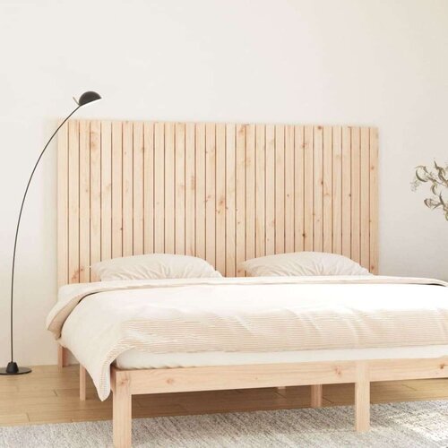 VidaXL Zidno uzglavlje 204x3x110 cm od masivne borovine Slike