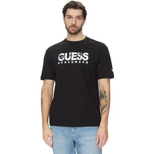 Guess Majice s kratkimi rokavi F5GI11 I3Z14 Črna Slike