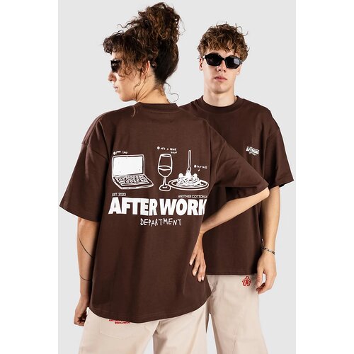 Another Cotton Lab Afterwork T-shirt chocolate Cene