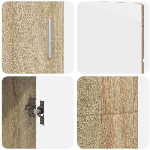  Kreveta Sonoma hrast 88 5 x 30 5 x 55 5 cm Konstruirano drvo Slike