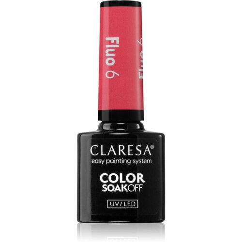 Claresa SoakOff UV/LED Color Fluo gel lak za nohte odtenek 6 5 g Slike