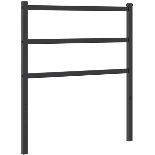 Maison Chic kovinsko posteljno vzglavje - vzglavna omarica - nočna omarica črno 80 cm, (21704522) Slike