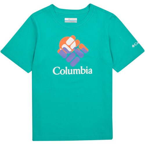 Columbia Majice s kratkimi rokavi Valley Creek Short Sleeve Graphic Shirt Modra Cene