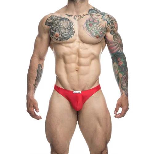 Justin+Simon Classic Tanga Red XL