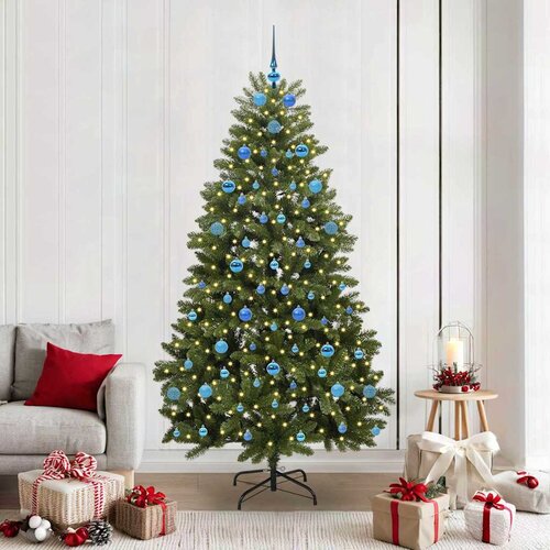  Umjetno božićno drvce 210 cm 300 LED lampica Topla bijela Cene