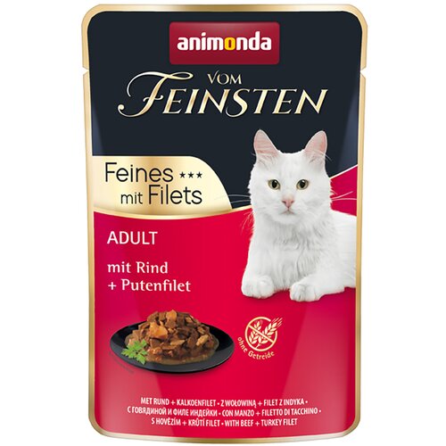  Varčno pakiranje animonda Vom Feinsten Adult 36 x 85 g - Govedina & puranji file Cijene