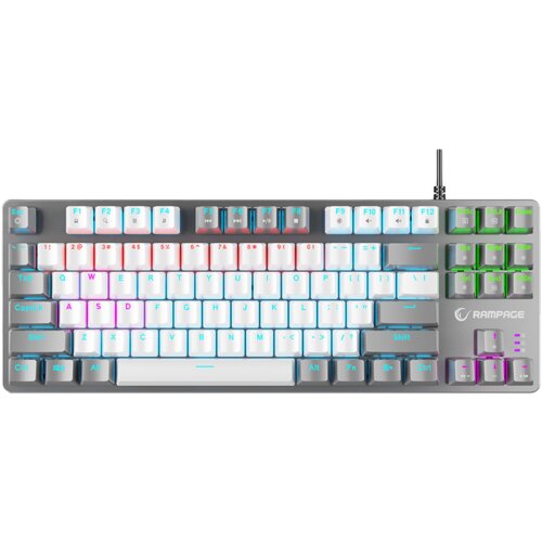 Rampage Tastatura gaming SNUG K14 White/Gray Blue Switch Mechanical Gaming Keyboard ENGLISH Layout English... Slike