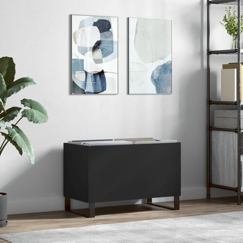 vidaXL Ormarić za ploče crni 74 5 x 38 x 48 cm od konstruiranog drva Cijene