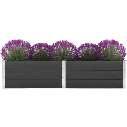 Furnova Visoka greda 250x50x54 cm WPC siva, (21920986) Slike