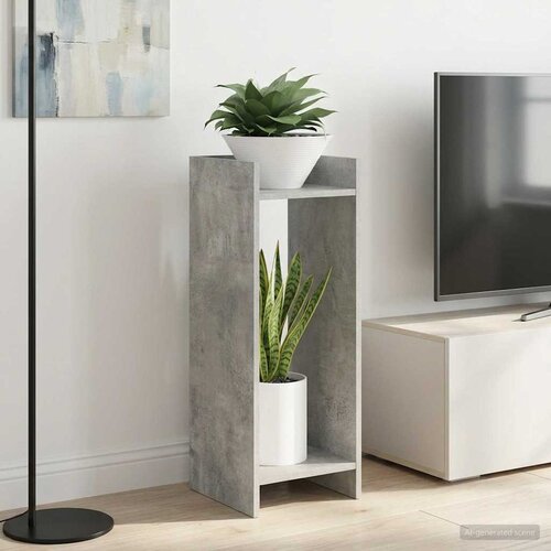  Stalak za biljke s policom 2 pcs Betonsko Siva 30 x 30 x 80 cm Cene