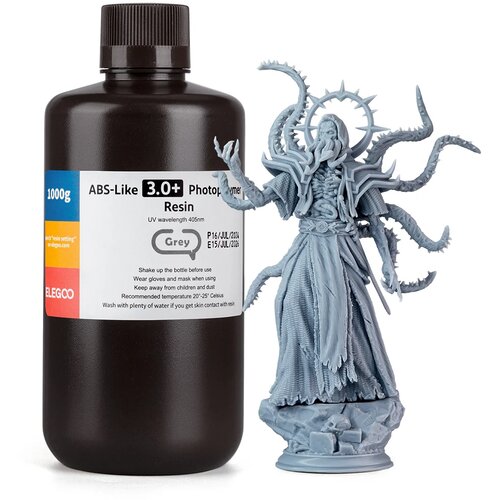 Elegoo ABS-Like 3.0 Plus Resin 1,000g Grey Slike