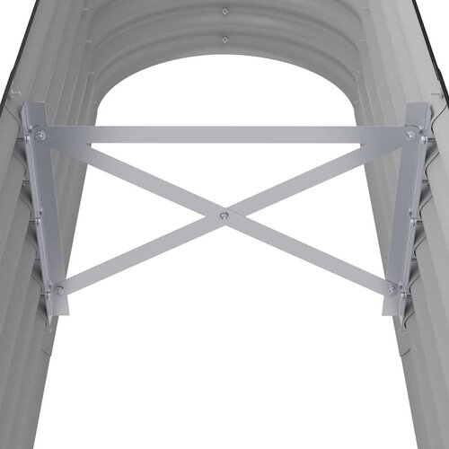  Povi&amp;scaron;ena vrtna gredica od pocinčanog čelika 114 x 40 x 36 cm antracit Slike