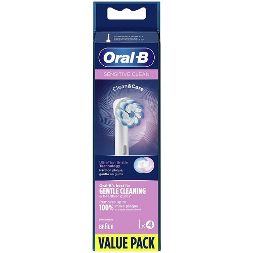 Oral-b zamenske glave za električnu četkicu sensitive, 4 komada, bele Cene