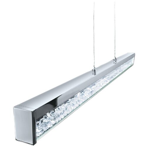 Eglo cardito 1, led, 1x32w, dužina 1000, alu/hrom, bela prozirna Cene