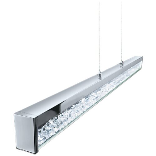 Eglo cardito 1 visilica/1, led, 1x32w, dužina 1000, alu/krom, bijela prozirna Cijene