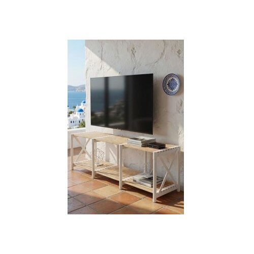 Hanah home TV komoda, bijela Cijene