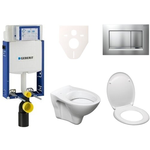 Geberit SIKOSSLPRO010 S-Line Pro wc školjka s kompletom Kombifix 110.302.00.5 Sigma30 krom matt Cene