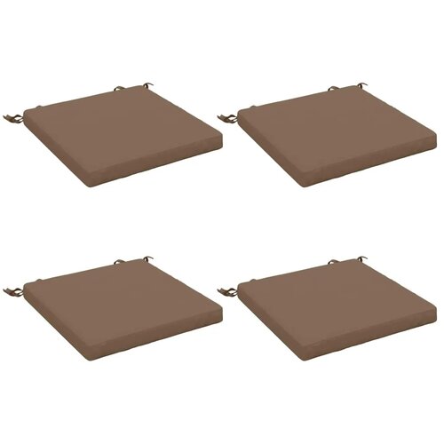  Jastučići za sjedalo od 4 dijela SOEST 4 kom. 100% poliester - Taupe (melange) 50 x 50 x 5 cm 4 Cene