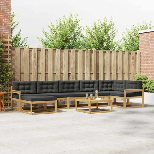  Set vanjskih sofa 8 pcs Bijela i antracit Cene