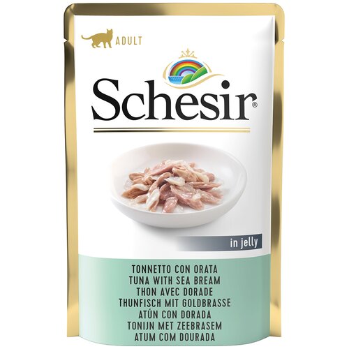  Varčno pakiranje Schesir v želeju vrečke za mačke 24 x 85 g -Tuna z orado Cijene