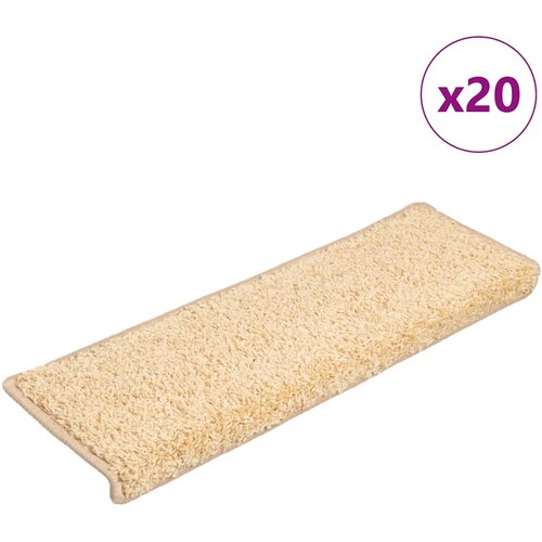  Prostirke za stepenice 20 kom 65x21x4 cm krem pravokutni rub Cijene