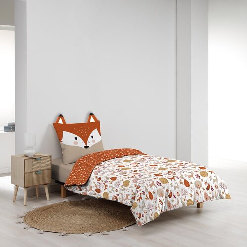 Douceur d int&amp;eacute;rieur Bijela/boja terakote pamučna dječja posteljina za krevet za jednu osobu 140x200 cm Roxy &amp;ndash; Slike