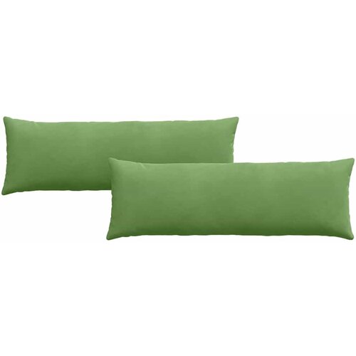 vidaXL Blazine za kavč 2 pcs Svetlo zelena 120 x 40 cm Žametna tkanina, (5000083378) Cene