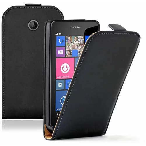  Preklopni etui / ovitek / zaščita Flexi za Nokia Lumia 630 / 635 - črni