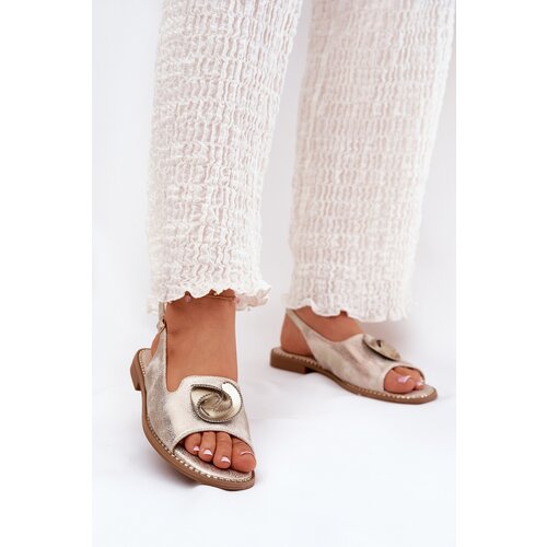 S. BARSKI Glistening women's sandals with decoration S.Barski Cene